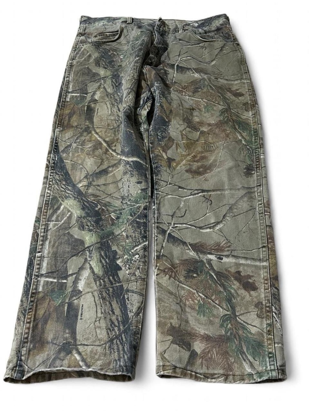 Vintage 90s Wrangler Realtree Camo Baggy Pants Size 36X32